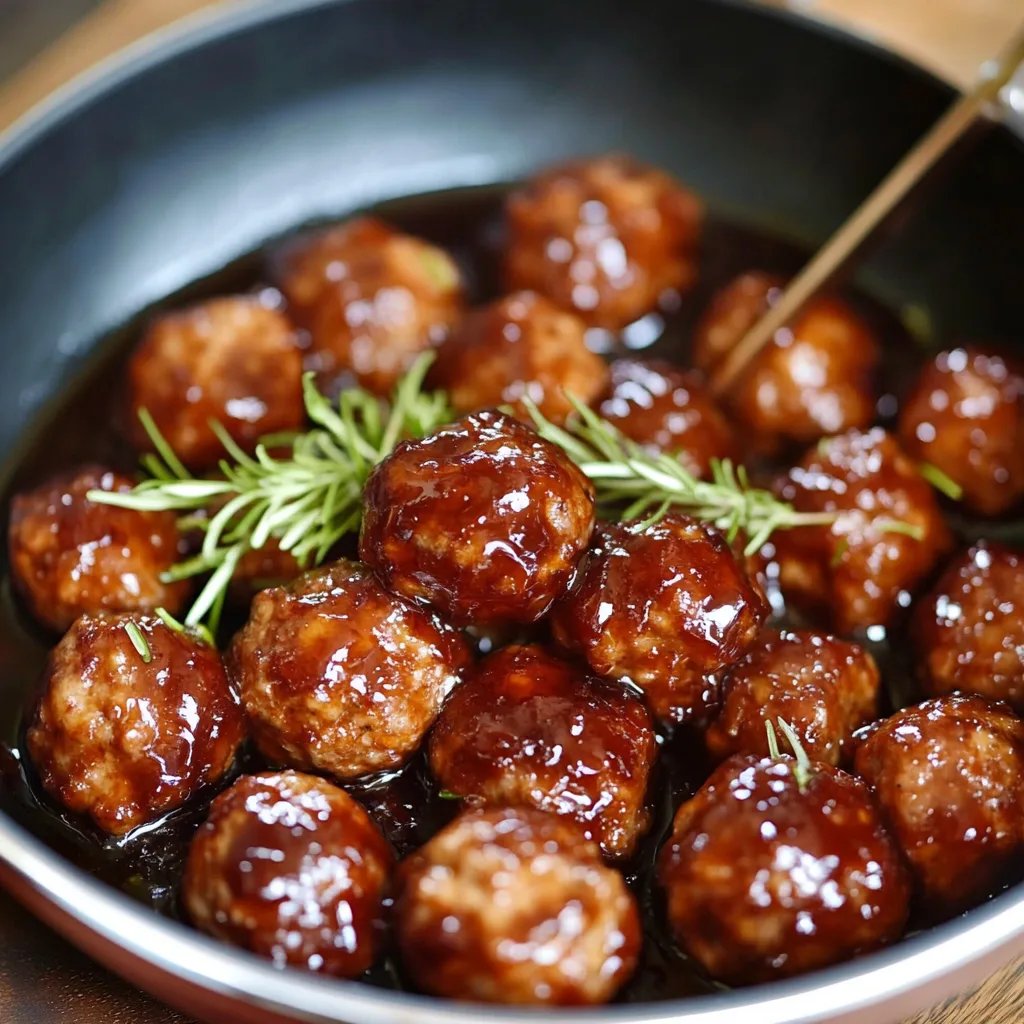 Sweet and Spicy Cranberry Orange Meatballs
