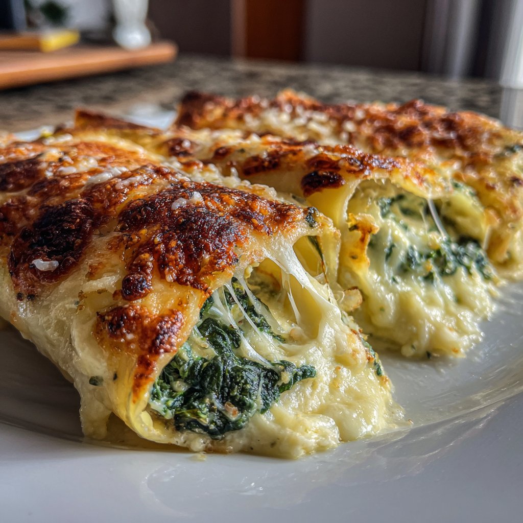 Sunday Spinach and Ricotta Cannelloni