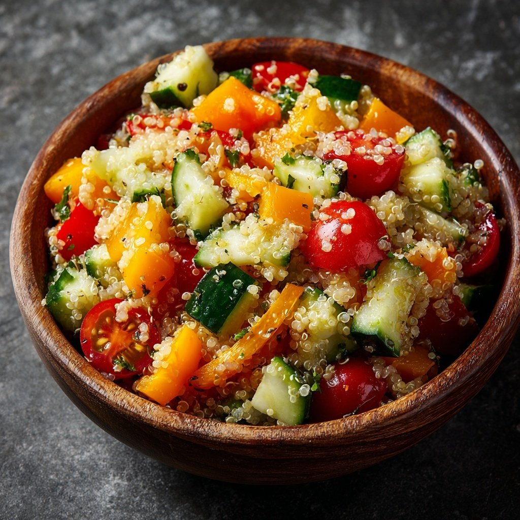 Mediterranean Quinoa Veggie Salad