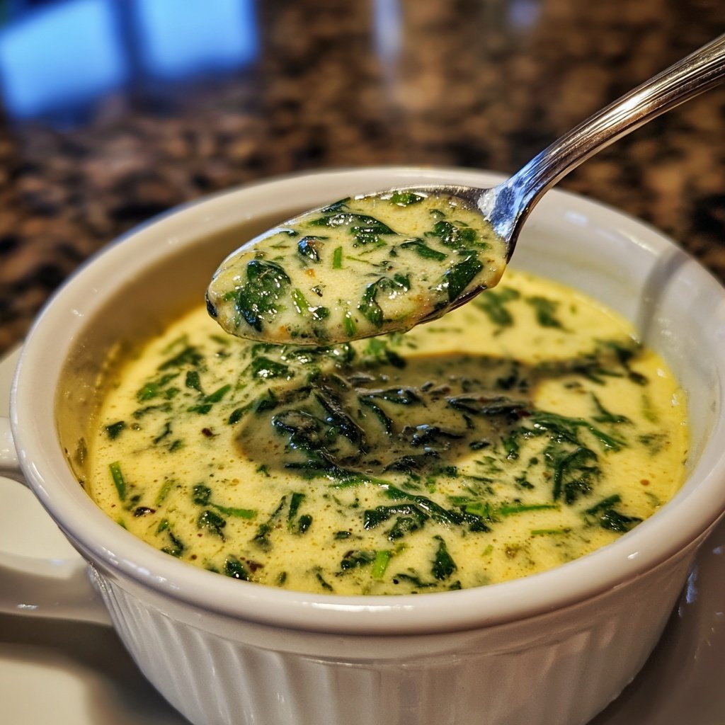 Creamy Lemon Spinach Soup