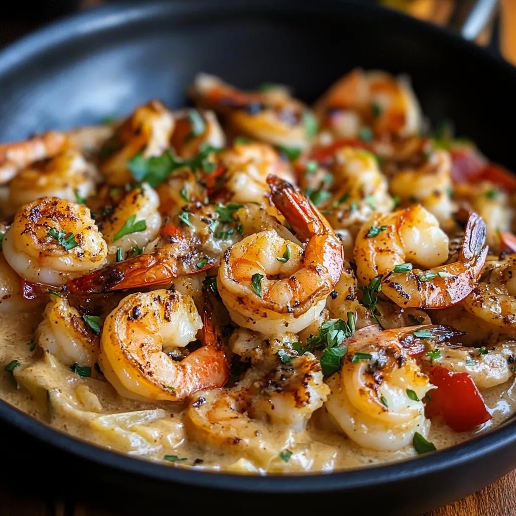 Blackened Shrimp Stroganoff