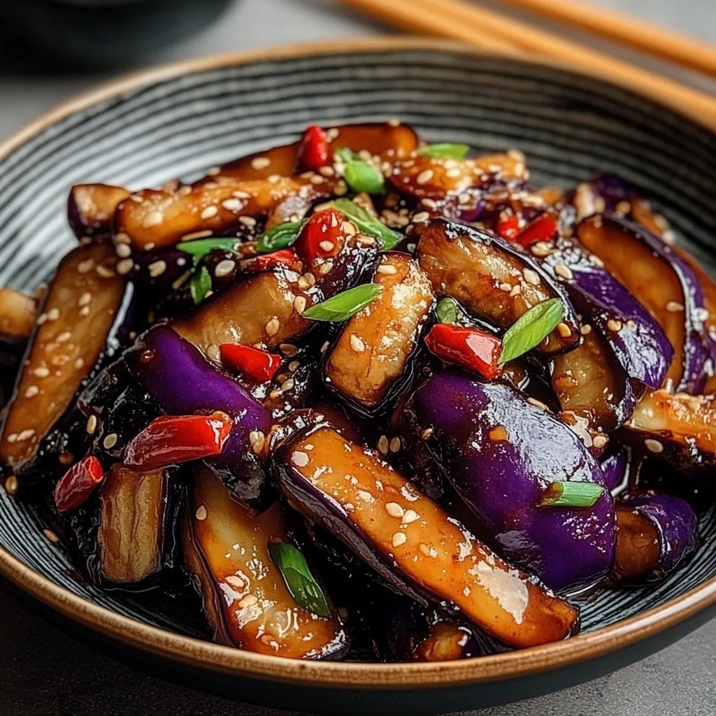 Chinese Eggplant with Garlic Sauce