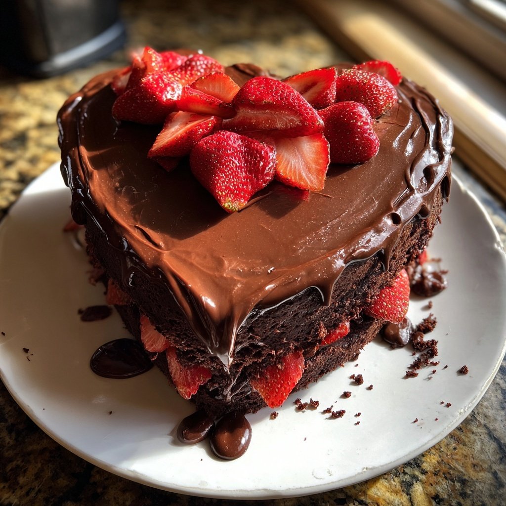 Valentines Heart Cake