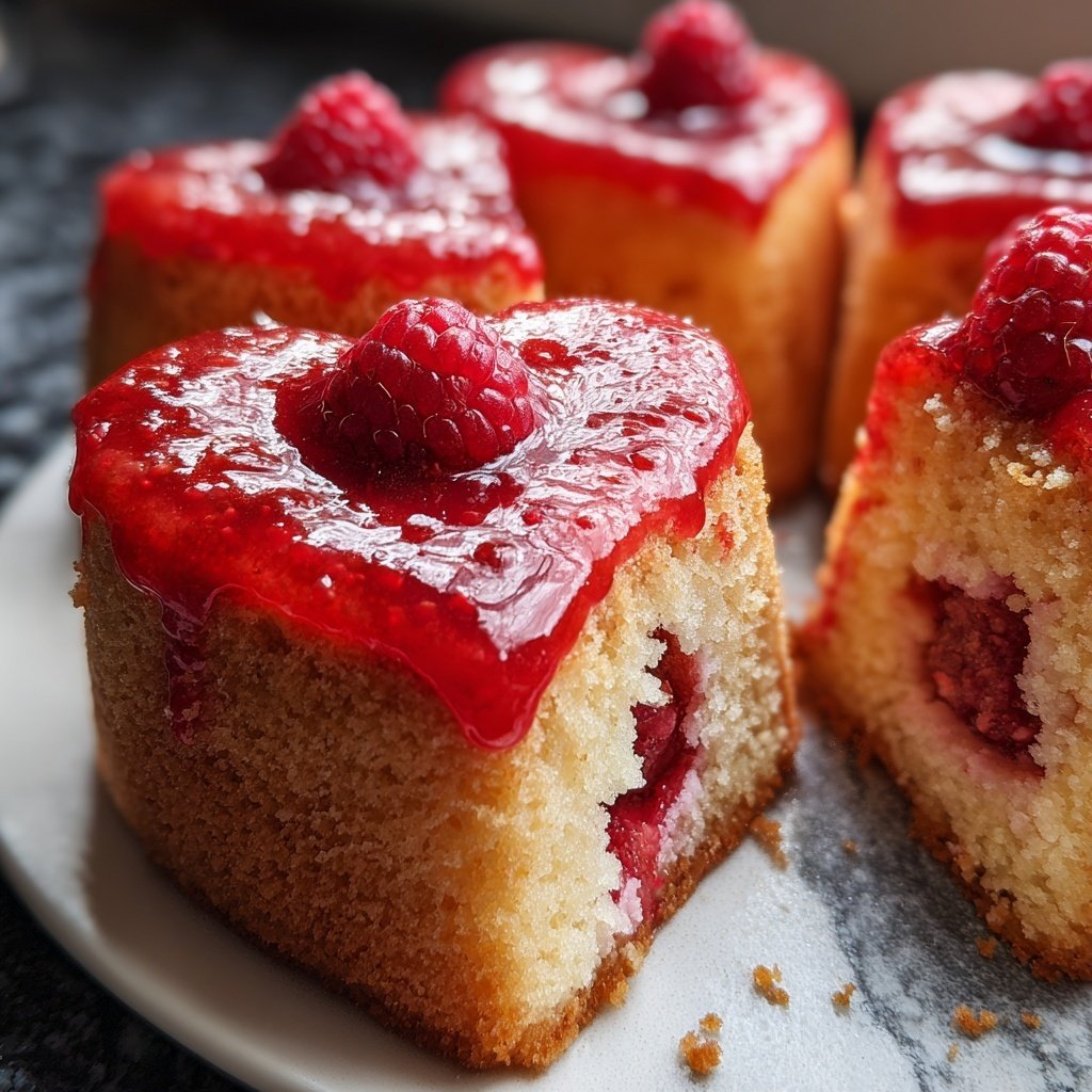 Mini Heart Cake Easy Recipe