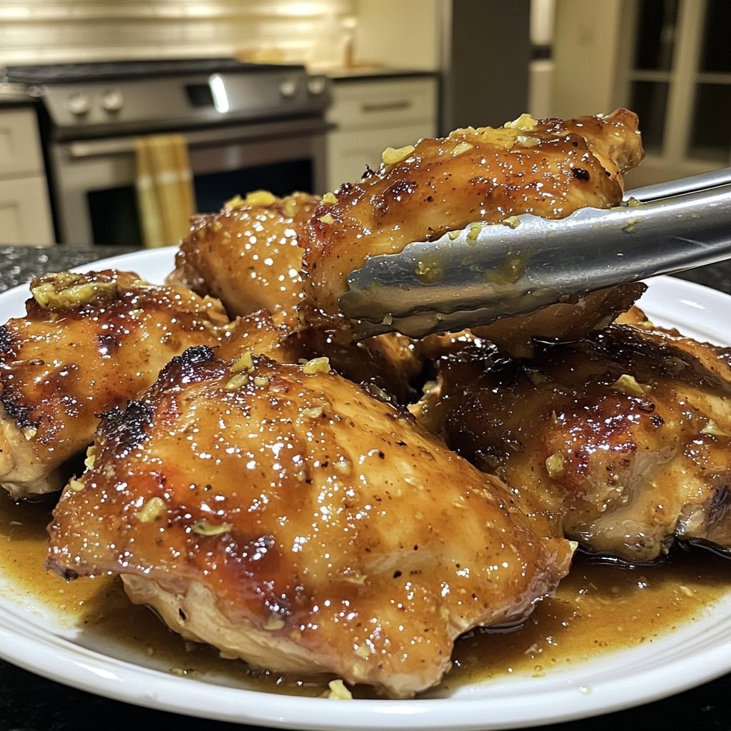 Easy Slow Cooker Lemon Garlic Chicken