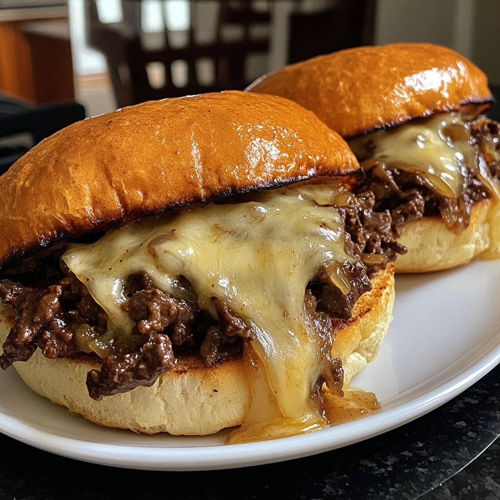Philly Cheesesteak Sloppy Joes