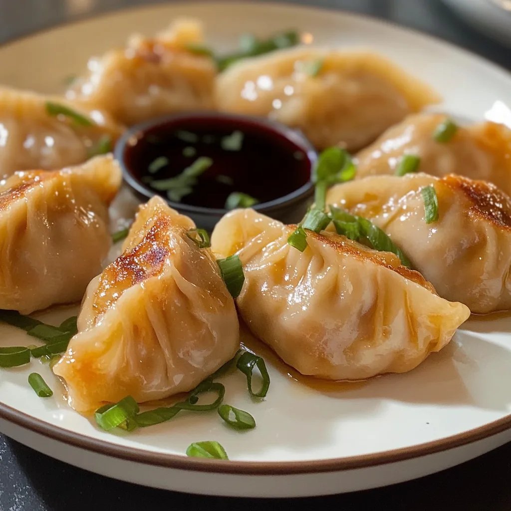 Pan-Fried Chicken Dumplings