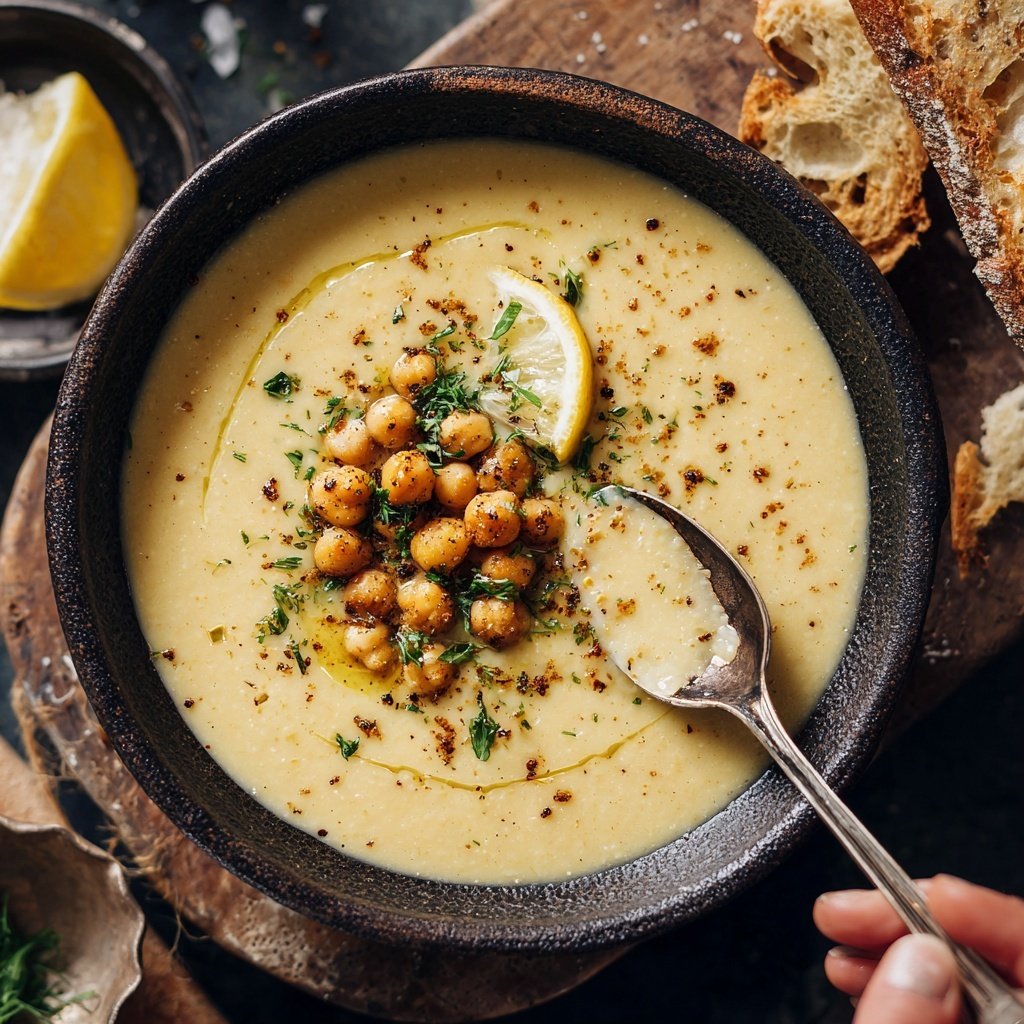 Creamy Lemon Chickpea Soup