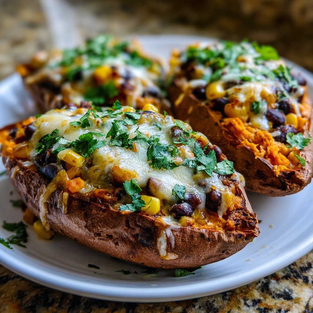 Valentine Dinner Stuffed Sweet Potatoes