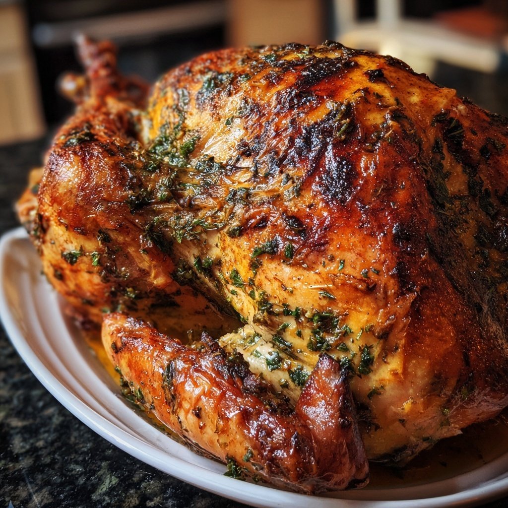 Seasonal & Festive Thanksgiving Herb Stuffed Turkey