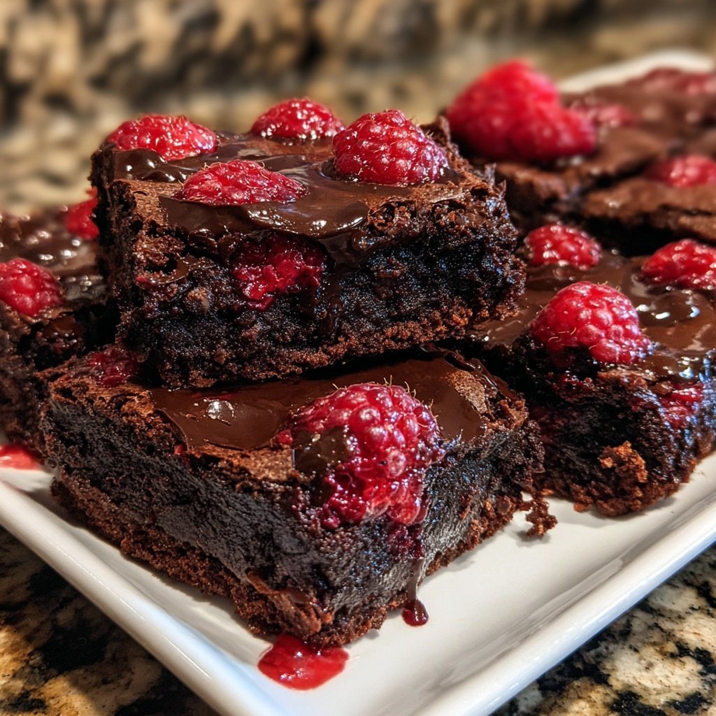 Chocolate Raspberry Brownies