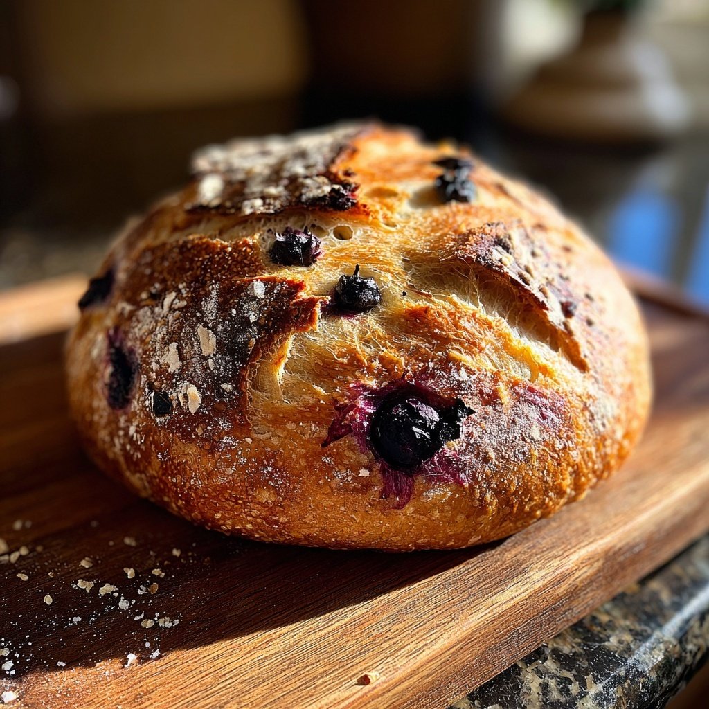 Blueberry Lemon Sourdough Bread